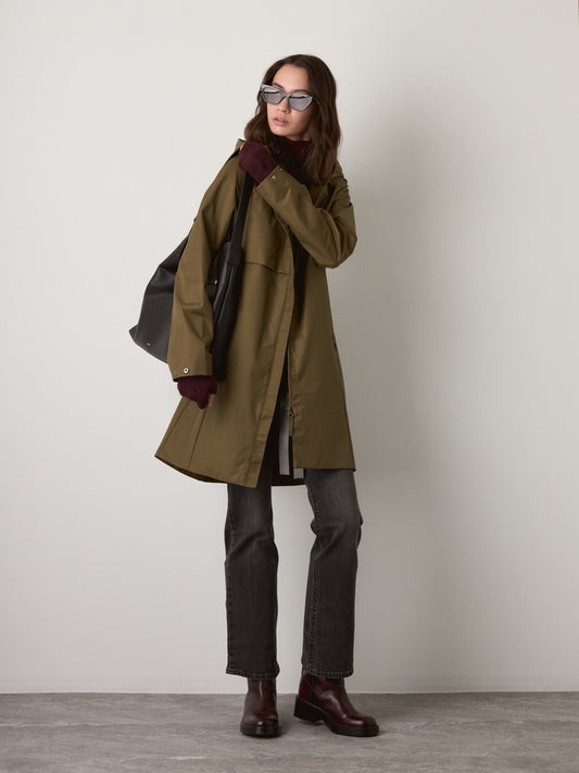 MONK & LOU - Maya Water Repellent Jacket - Olive Taupe