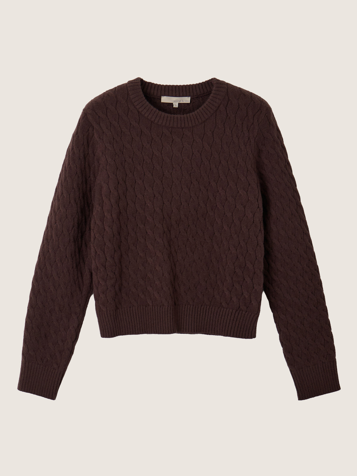 MONK & LOU - Phoebe Cable Pullover Sweater - 