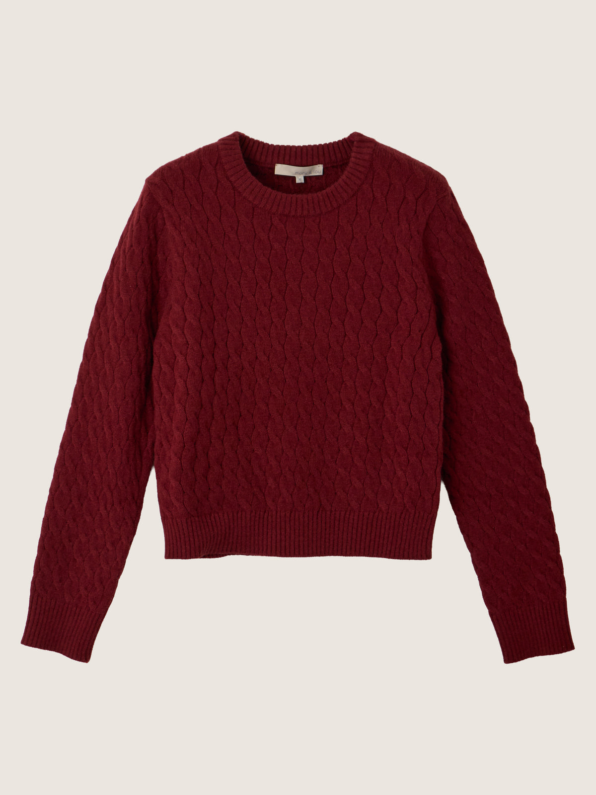 MONK & LOU - Phoebe Cable Pullover Sweater - 