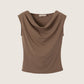 MONK & LOU - Merritt Cowl Neck Top - 
