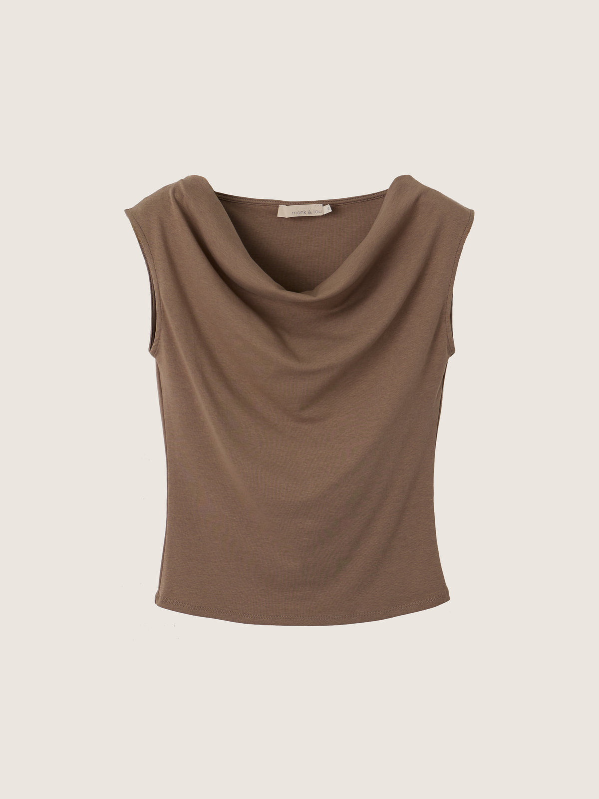 MONK & LOU - Merritt Cowl Neck Top - 