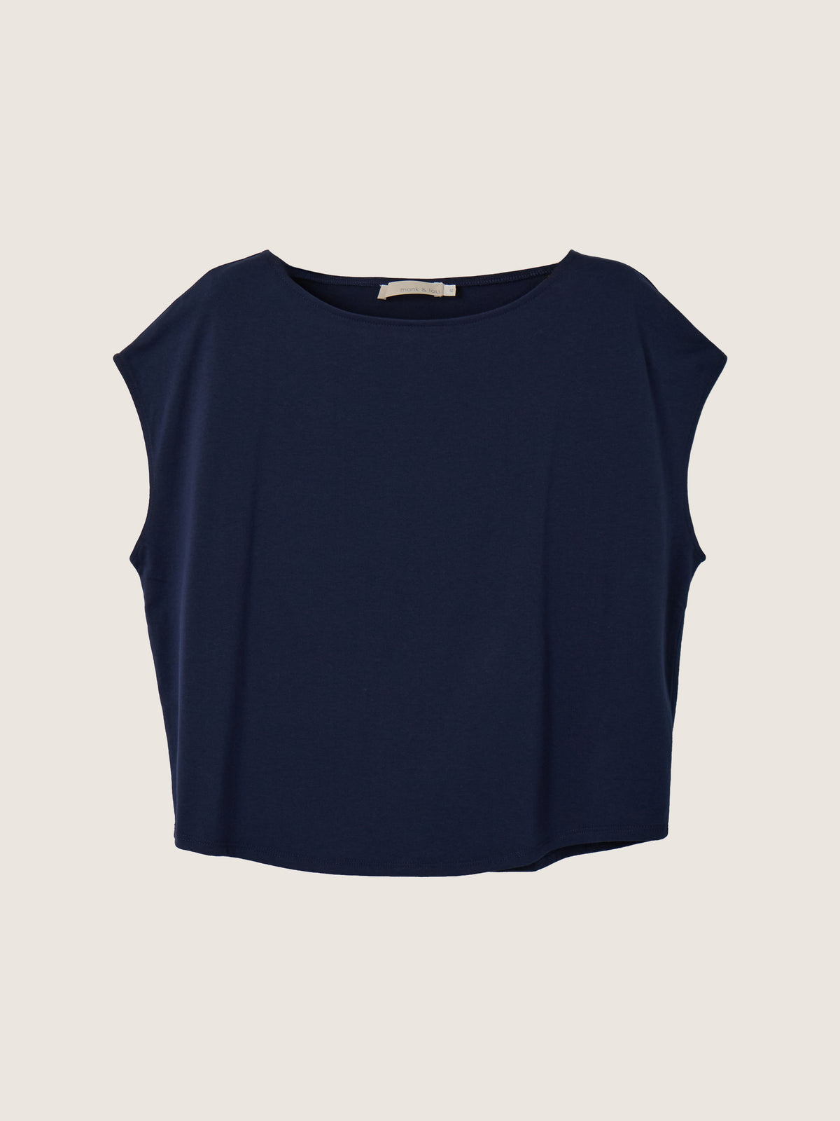 MONK & LOU - Parker Boatneck Top - Blue Ink