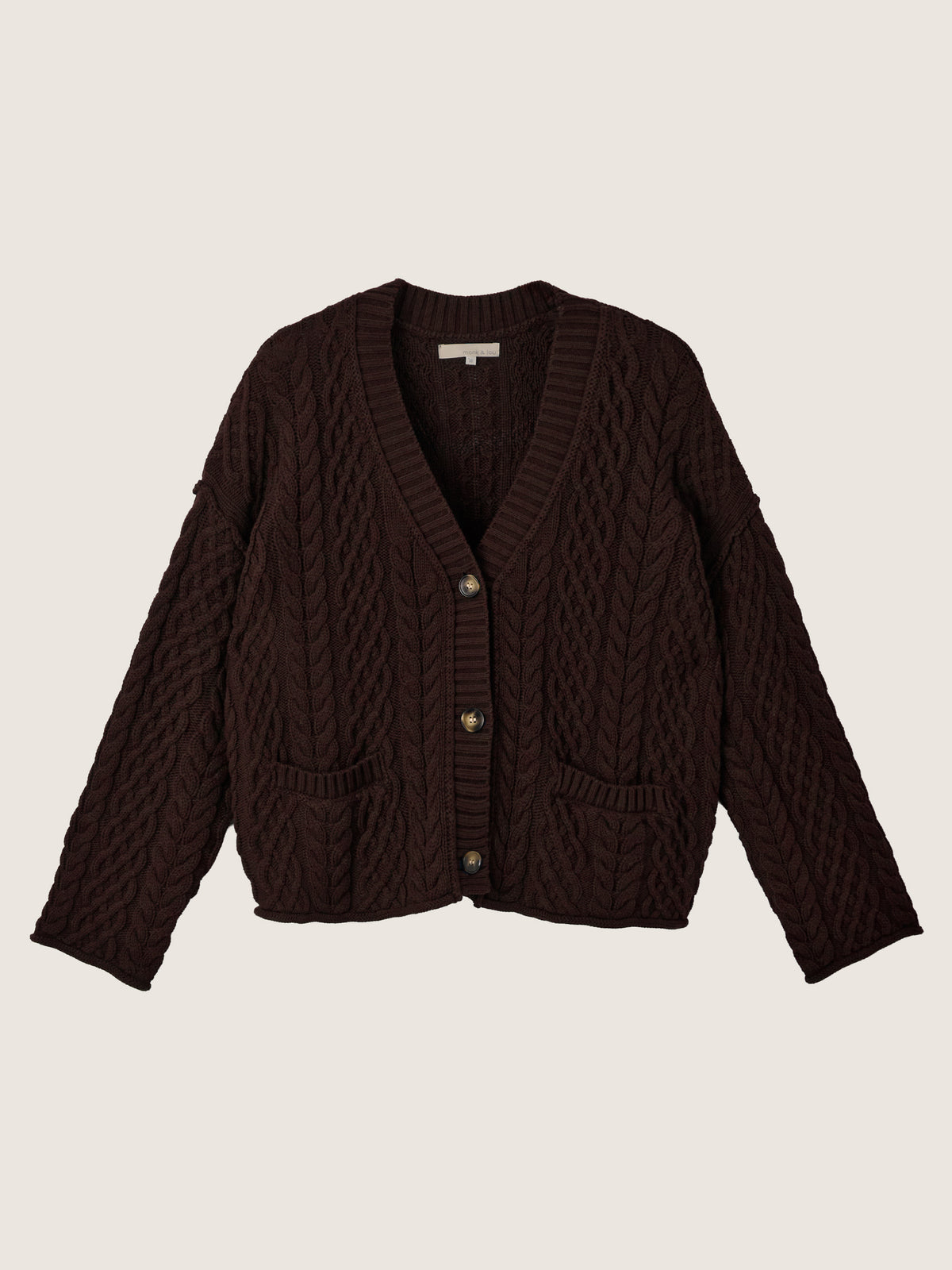 MONK & LOU - Sage Relaxed Cardigan - 