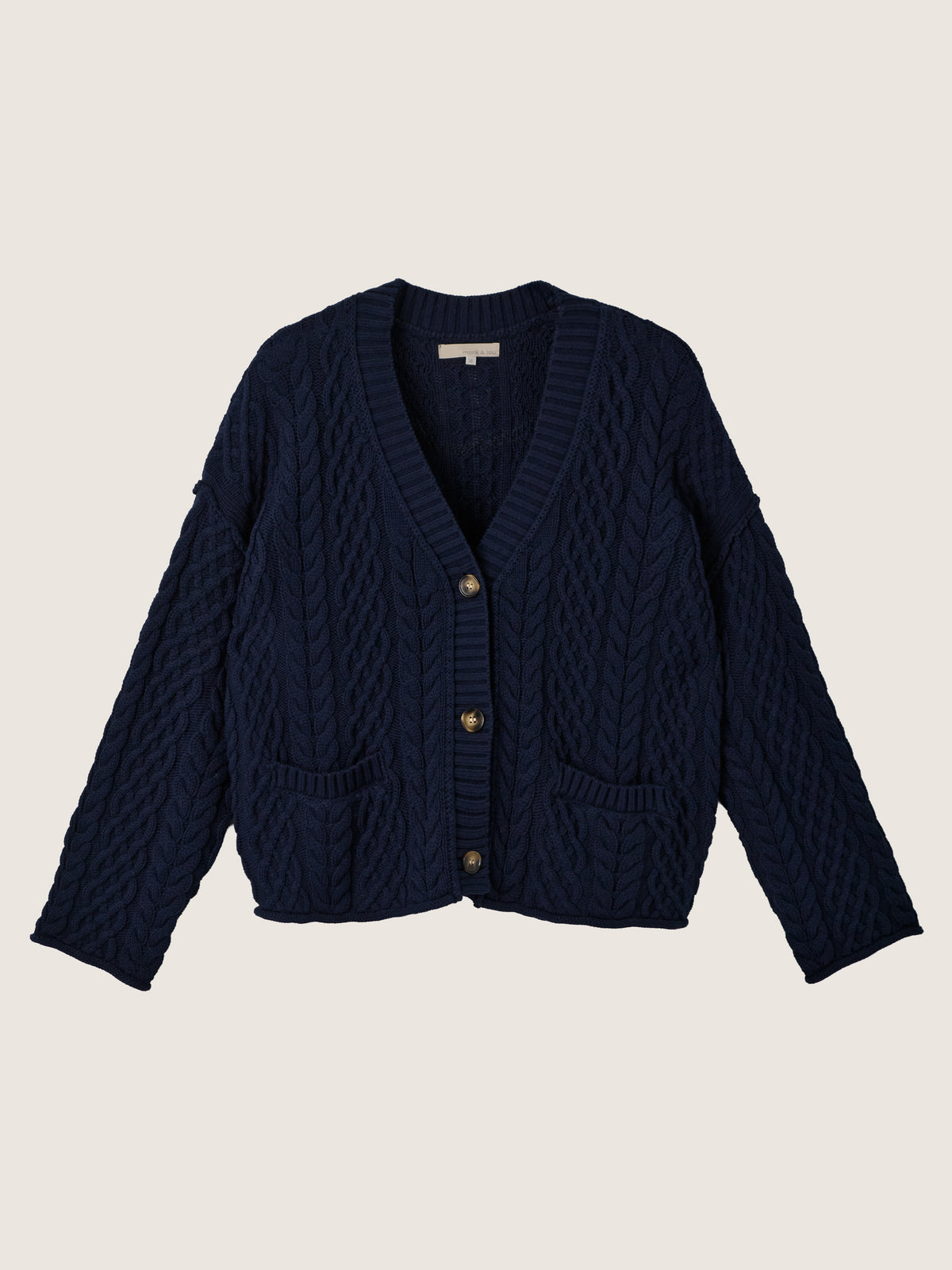 MONK & LOU - Sage Relaxed Cardigan - 
