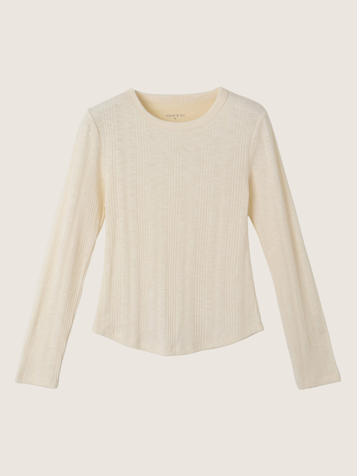 MONK & LOU - Caden Crewneck Longsleeve Top - 