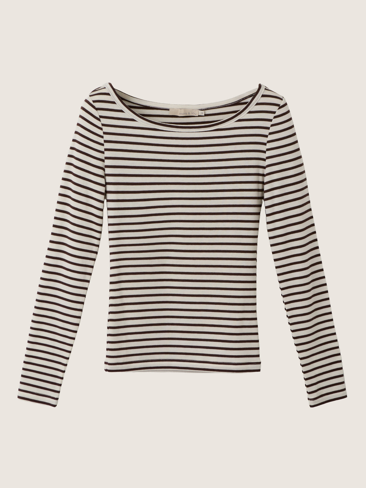 MONK & LOU - Cameron Boatneck Longsleeve T-Shirt - 