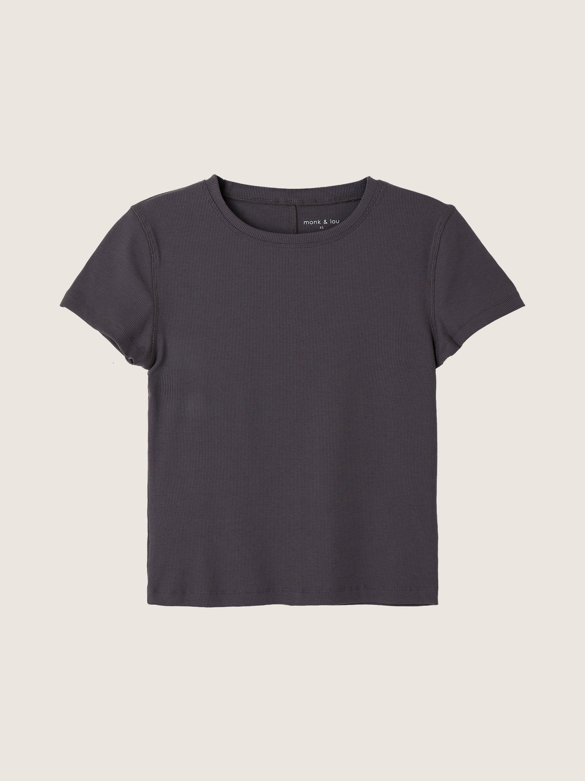MONK & LOU - Banks High Crew Shortsleeve T-Shirt - 