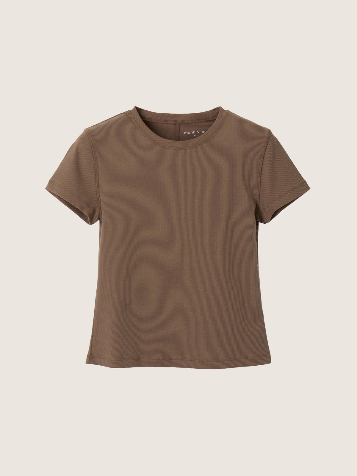 MONK & LOU - Banks High Crew Shortsleeve T-Shirt - 