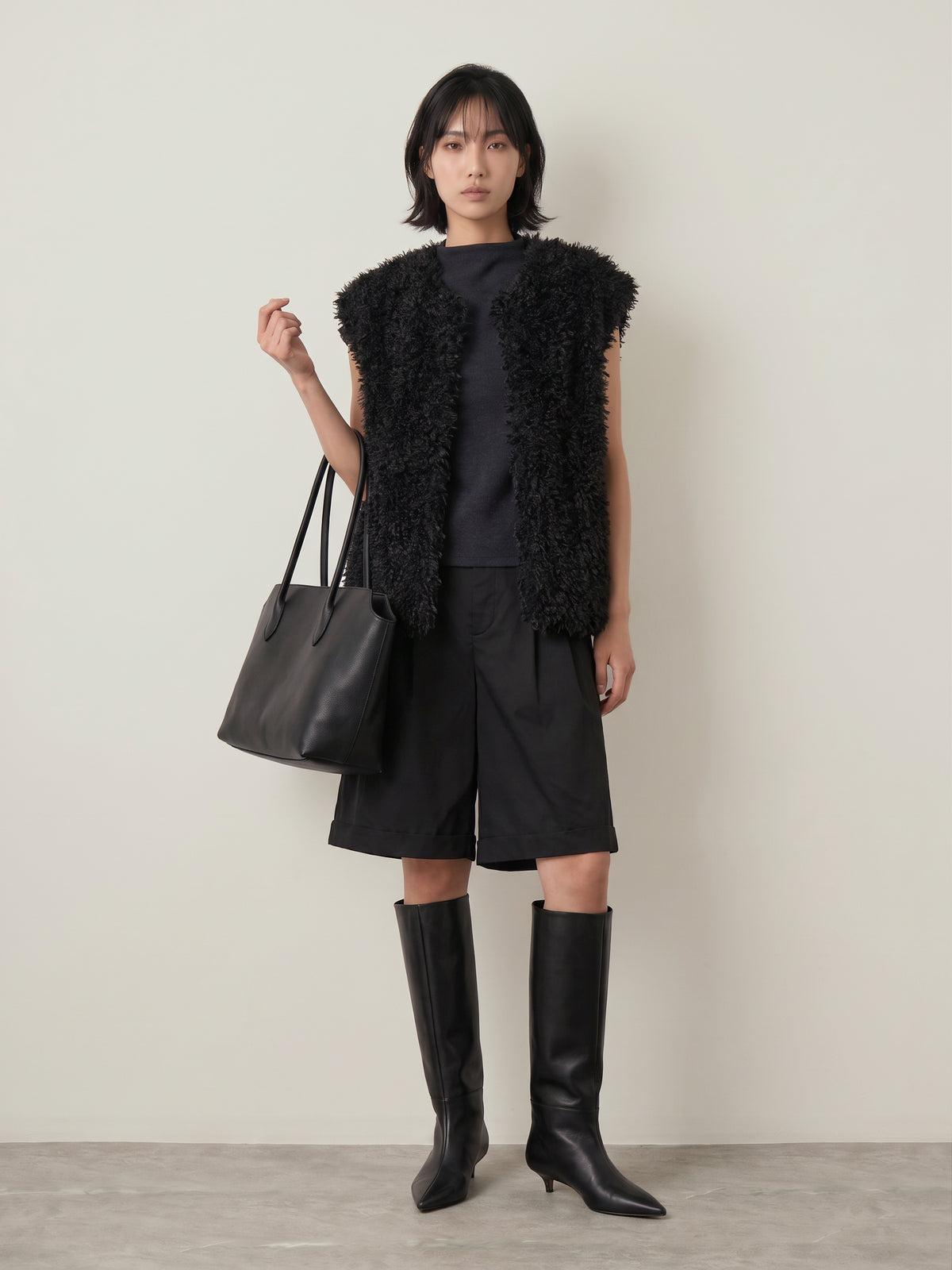 NOISY MAY - Isabelle Faux Fur Vest - 