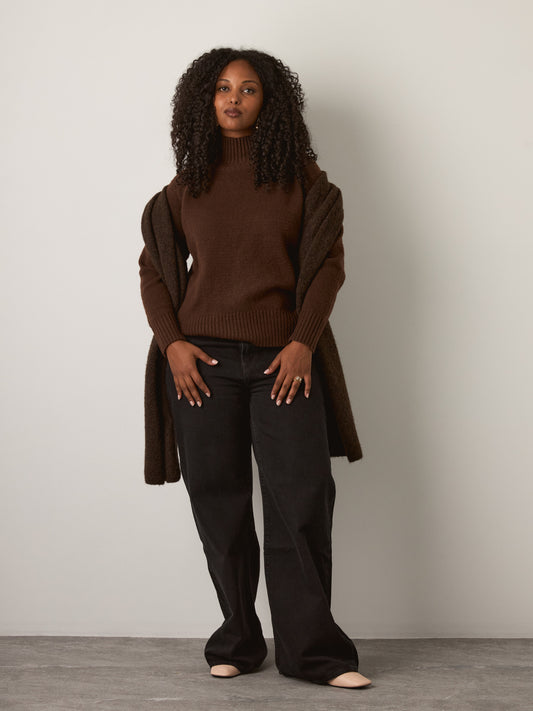 RD STYLE - Anthousa Mockneck Pullover Sweater - 