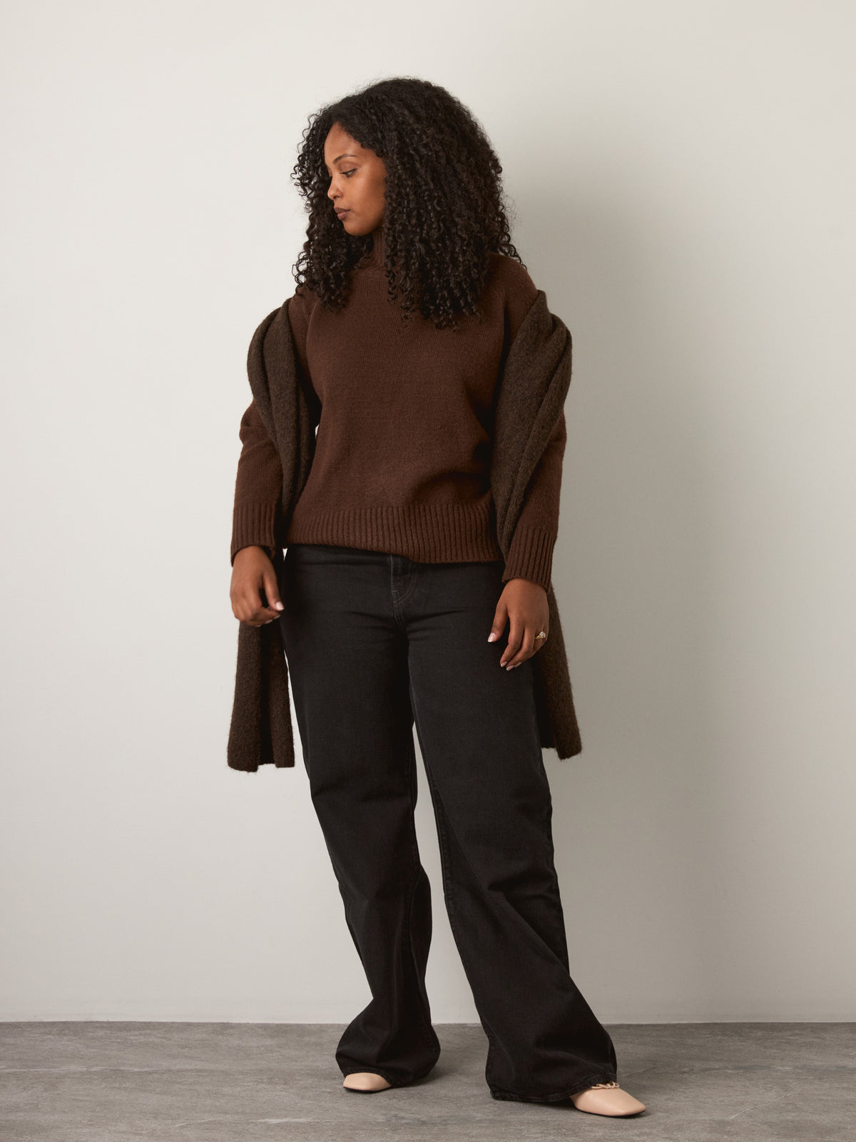 RD STYLE - Anthousa Mockneck Pullover Sweater - 