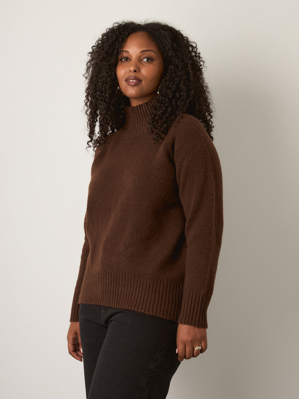 RD STYLE - Anthousa Mockneck Pullover Sweater - 