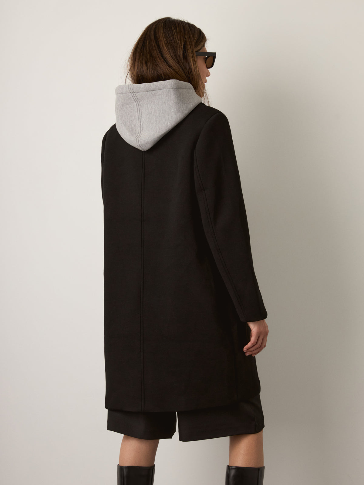 RD STYLE - Despina Scuba Hooded Coat - 