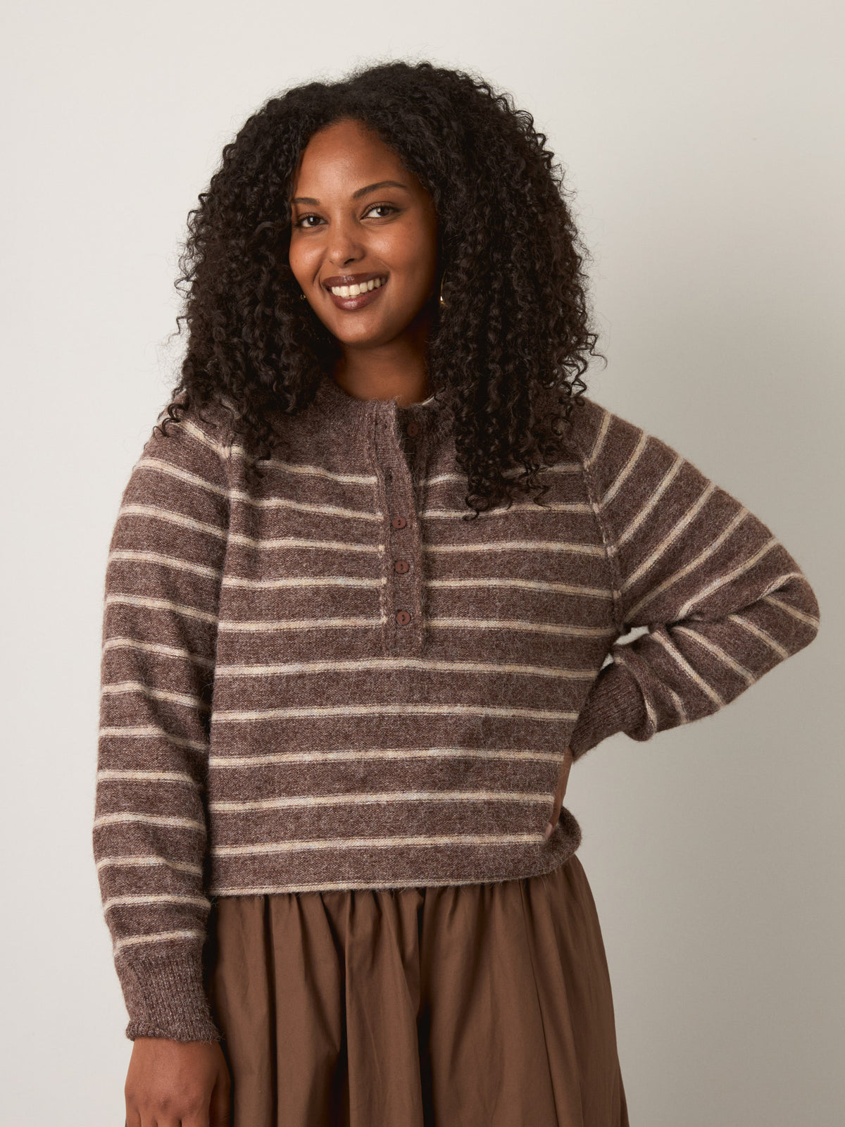 RD STYLE - Suavia Henley Pullover Sweater - 