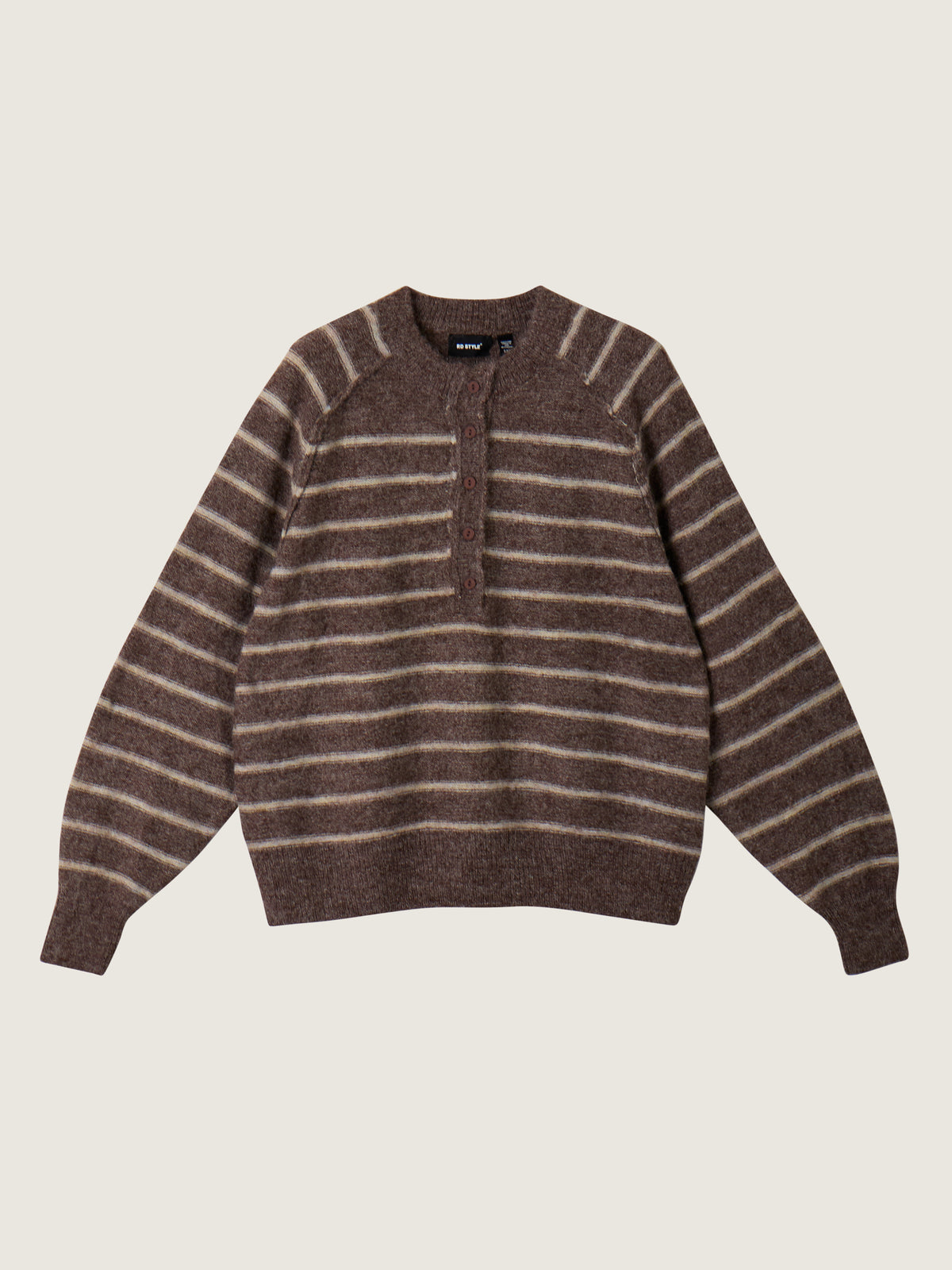 RD STYLE - Suavia Henley Pullover Sweater - 