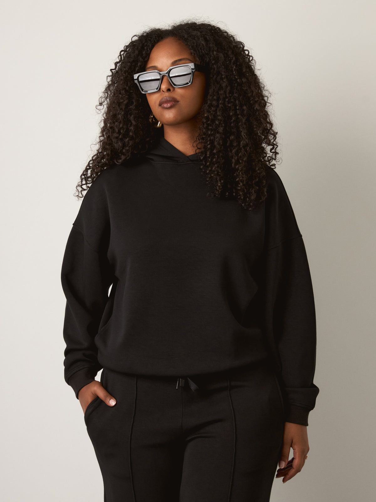 RD STYLE - Halana Soft Knit Short Hoodie - 