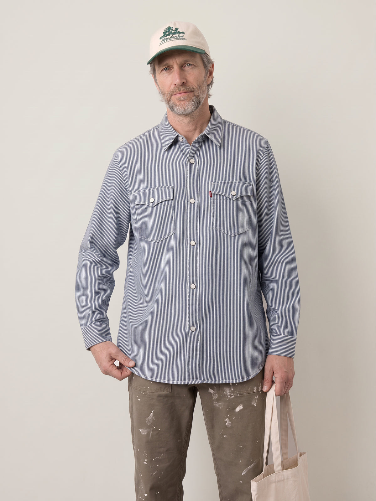 LEVI'S - Relaxed Fit Stripe Western Shirt - 