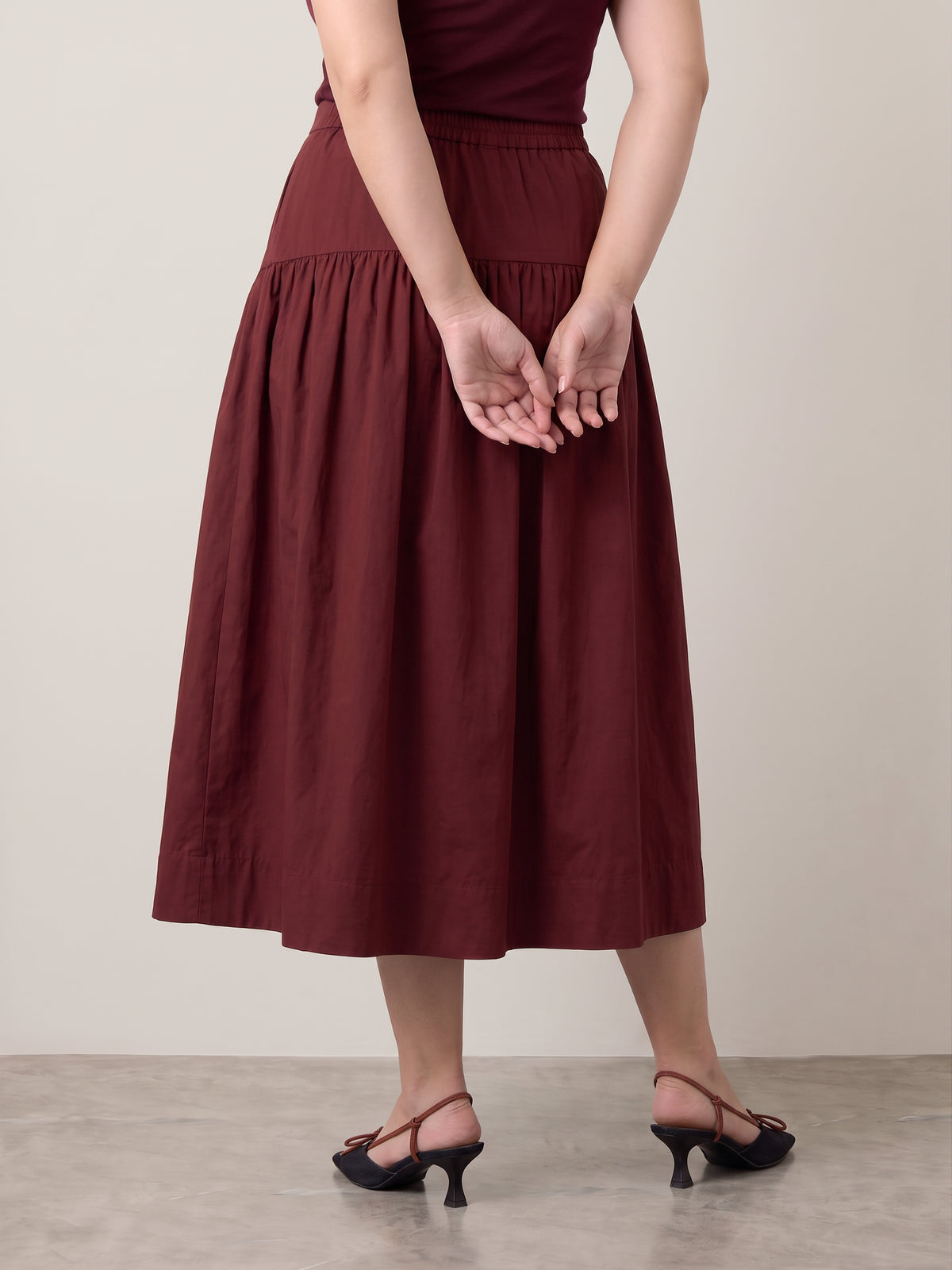 SADIE & SAGE - Tea Garden Midi Skirt - 