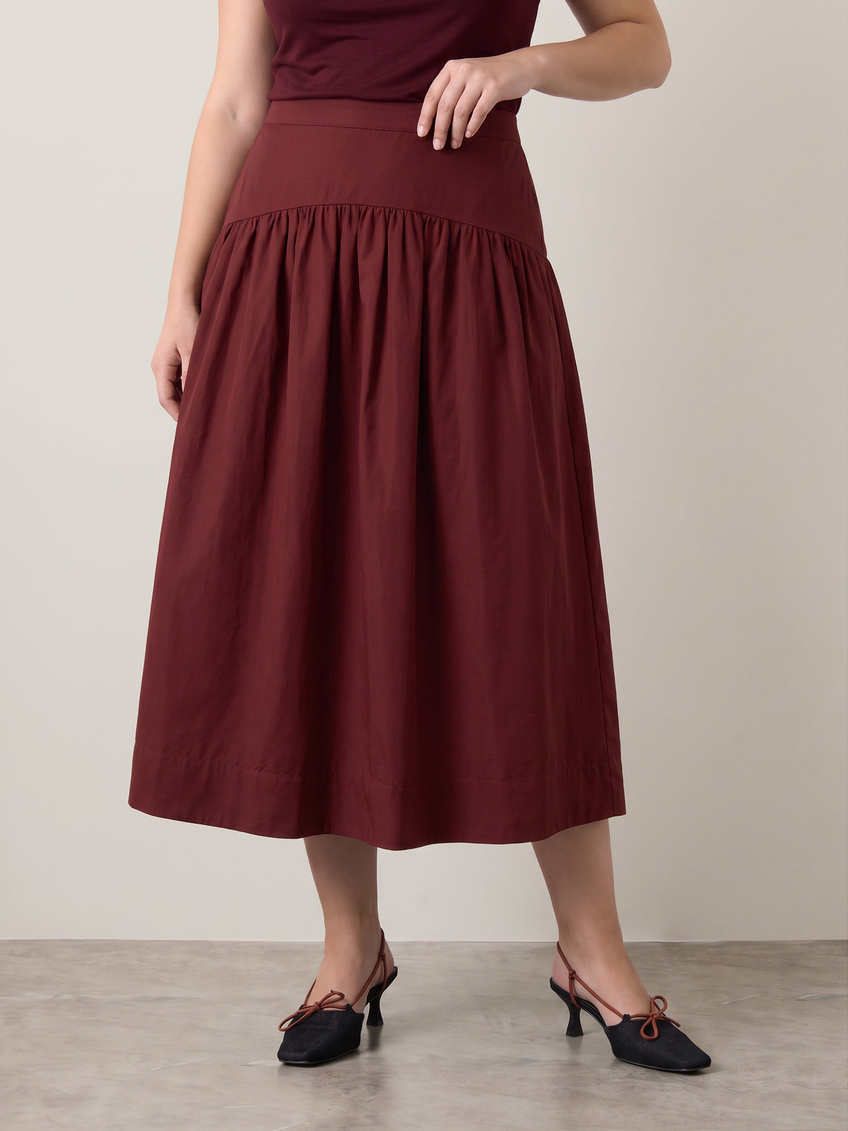 SADIE & SAGE - Tea Garden Midi Skirt - 