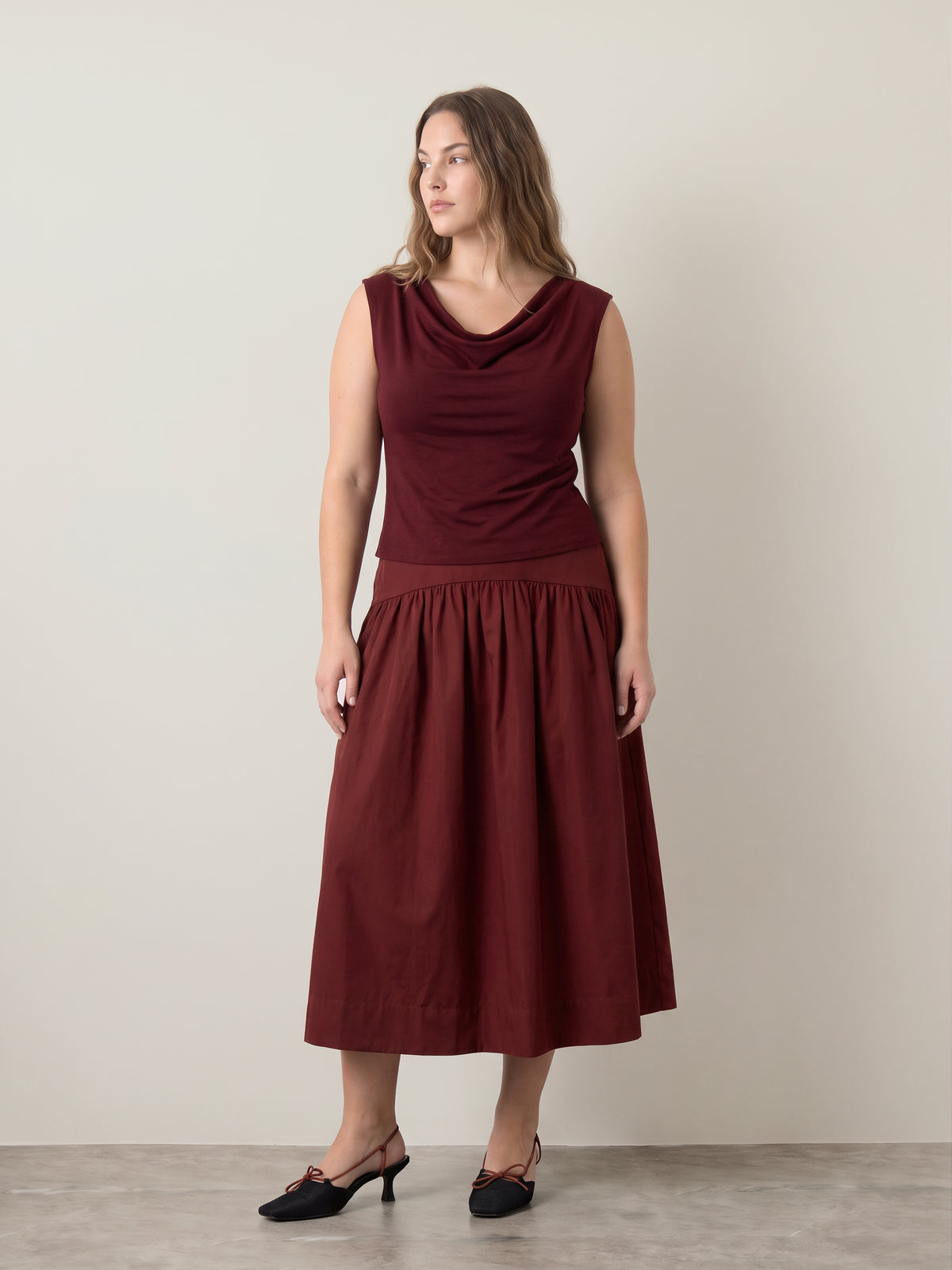 SADIE & SAGE - Tea Garden Midi Skirt - 
