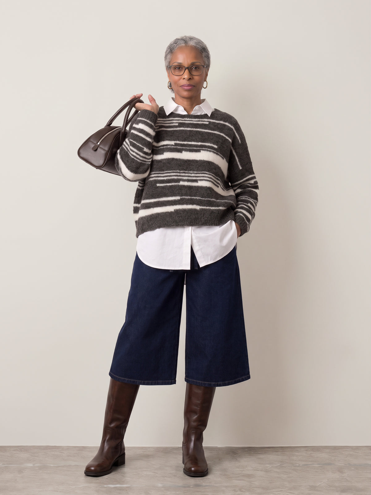 LYLA + LUXE - Azzurra Striped Sweater - 