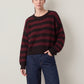 LYLA + LUXE - Bobby Stripe Crewneck Pullover Sweater - 