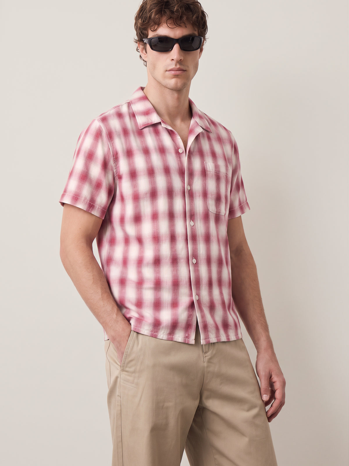 RHYTHM - Shadow Check Shortsleeve Shirt - 