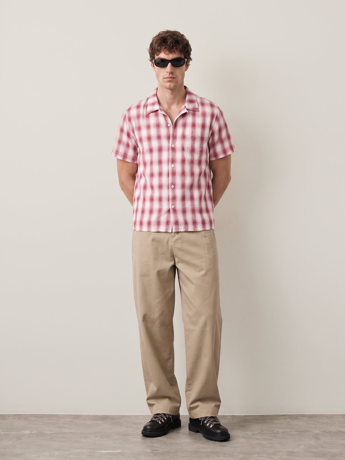 RHYTHM - Shadow Check Shortsleeve Shirt - 