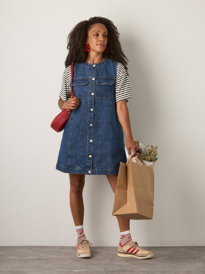 FRNCH - Elda Denim Dress - Bleu Jean