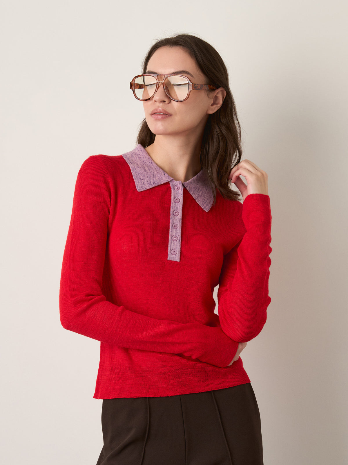 FRNCH - Gabriella Polo Sweater - 