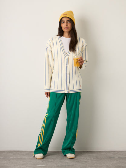 FRNCH - Nina Stripe Cardigan - Creme