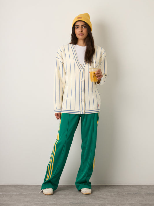 FRNCH - Nina Stripe Cardigan - Creme