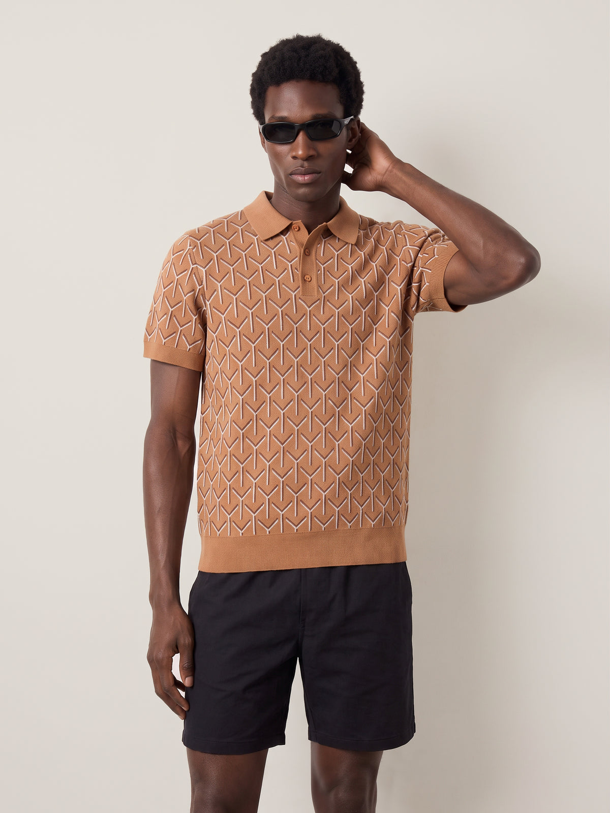 CHAMPLAIN - Chevron Knit Polo - 