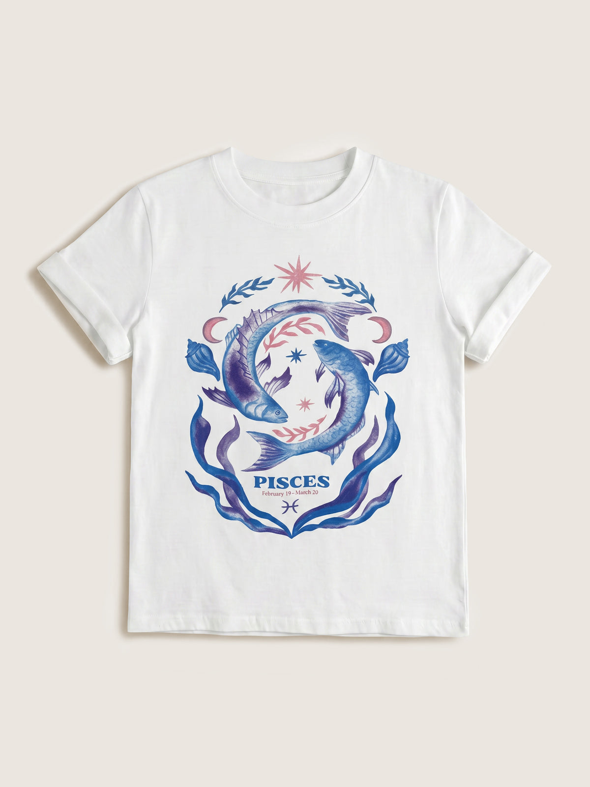 GIRL DANGEROUS - Pisces Zodiac Boyfriend T-Shirt - 