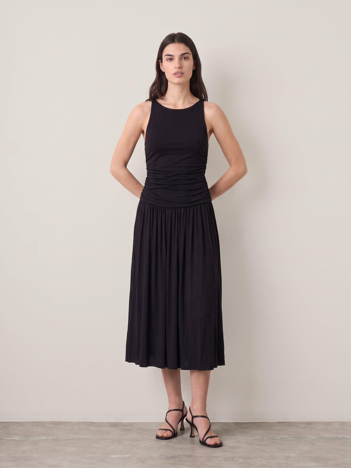 LOVEFINN - Shirred Jersey Dress - 