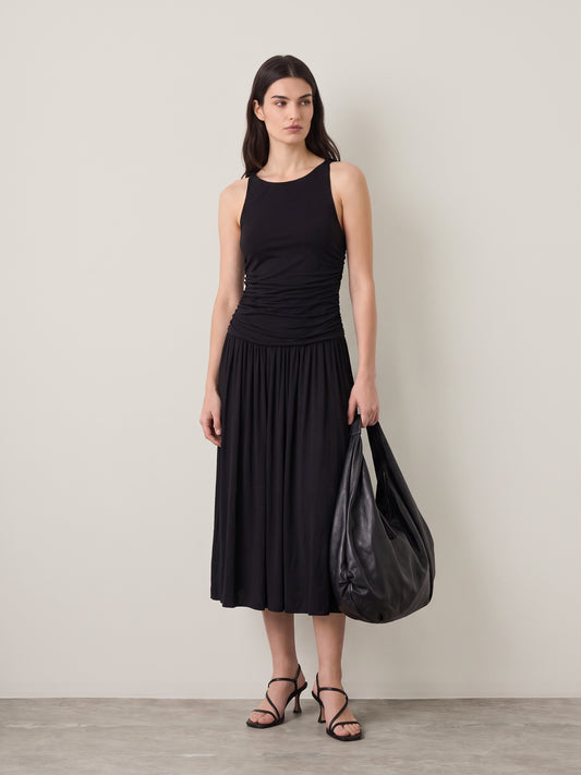 LOVEFINN - Shirred Jersey Dress - 