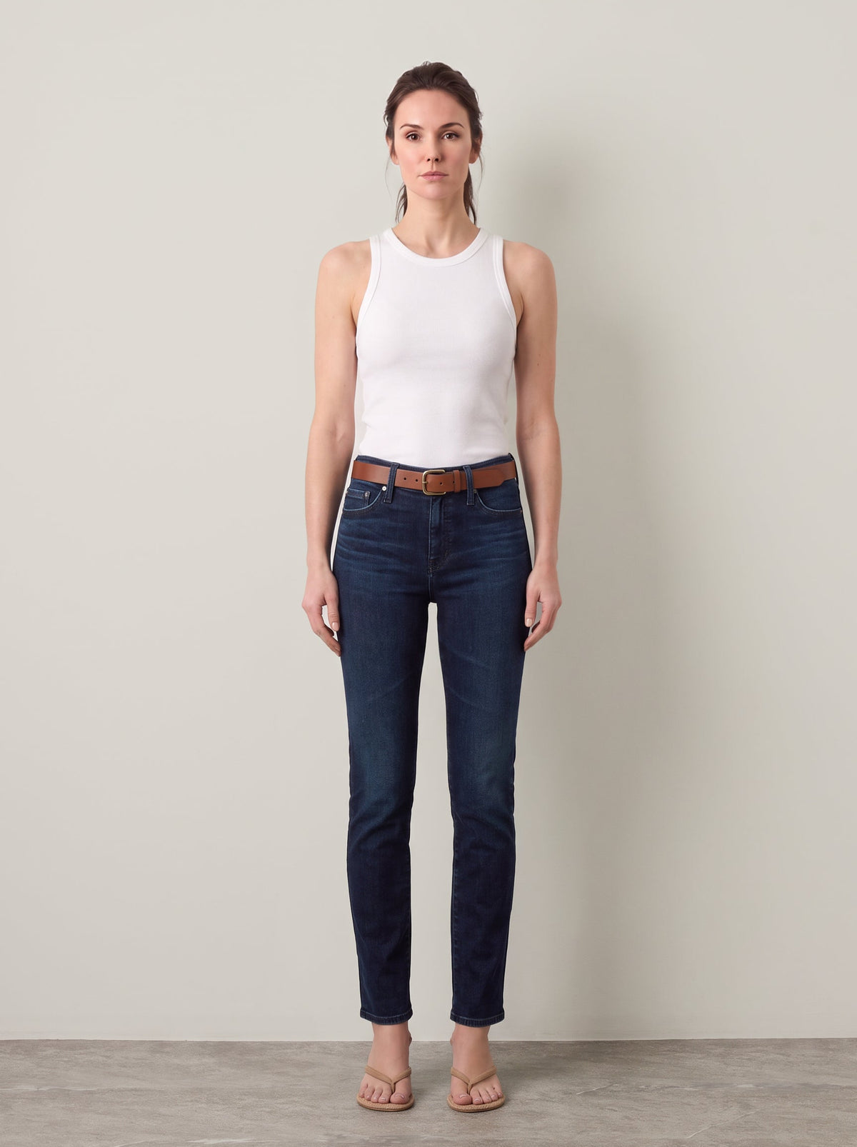 AG - Mari Midrise Slim Straight Leg Jeans - 