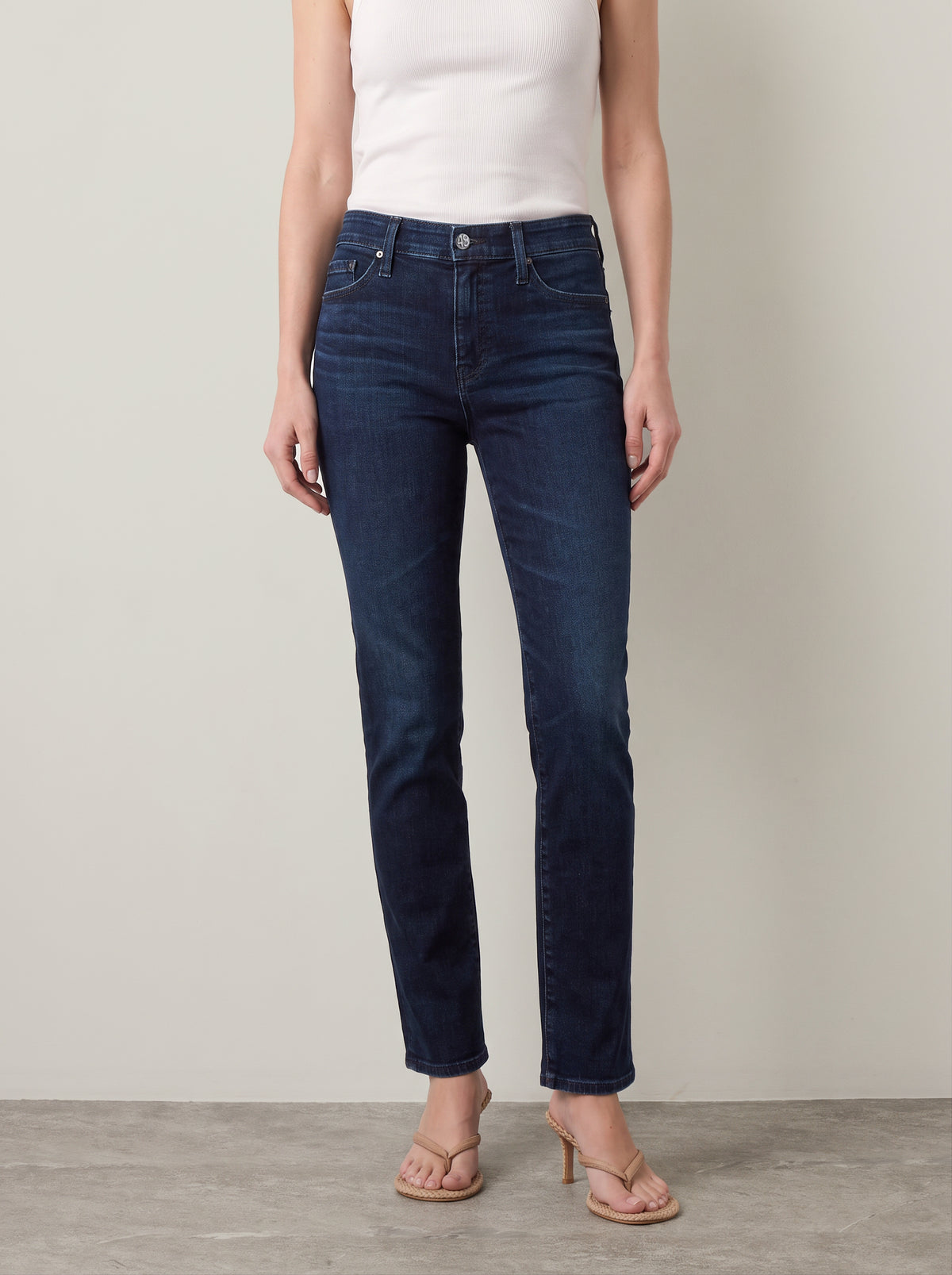 AG - Mari Midrise Slim Straight Leg Jeans - 
