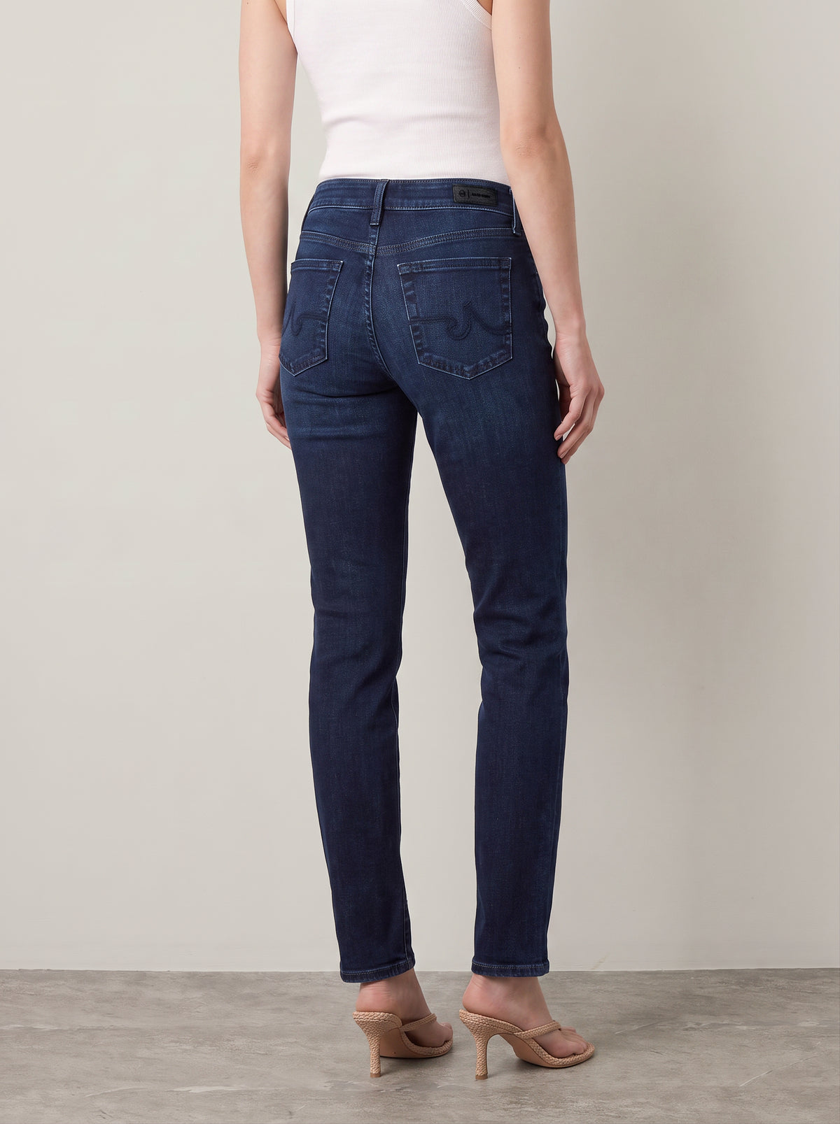 AG - Mari Midrise Slim Straight Leg Jeans - 