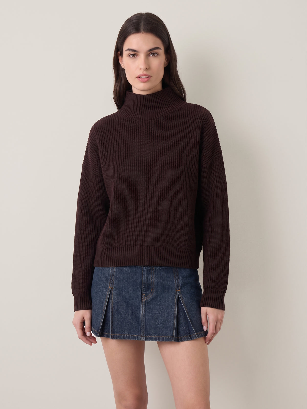LYLA + LUXE - Evolet Mockneck Pullover Sweater - 