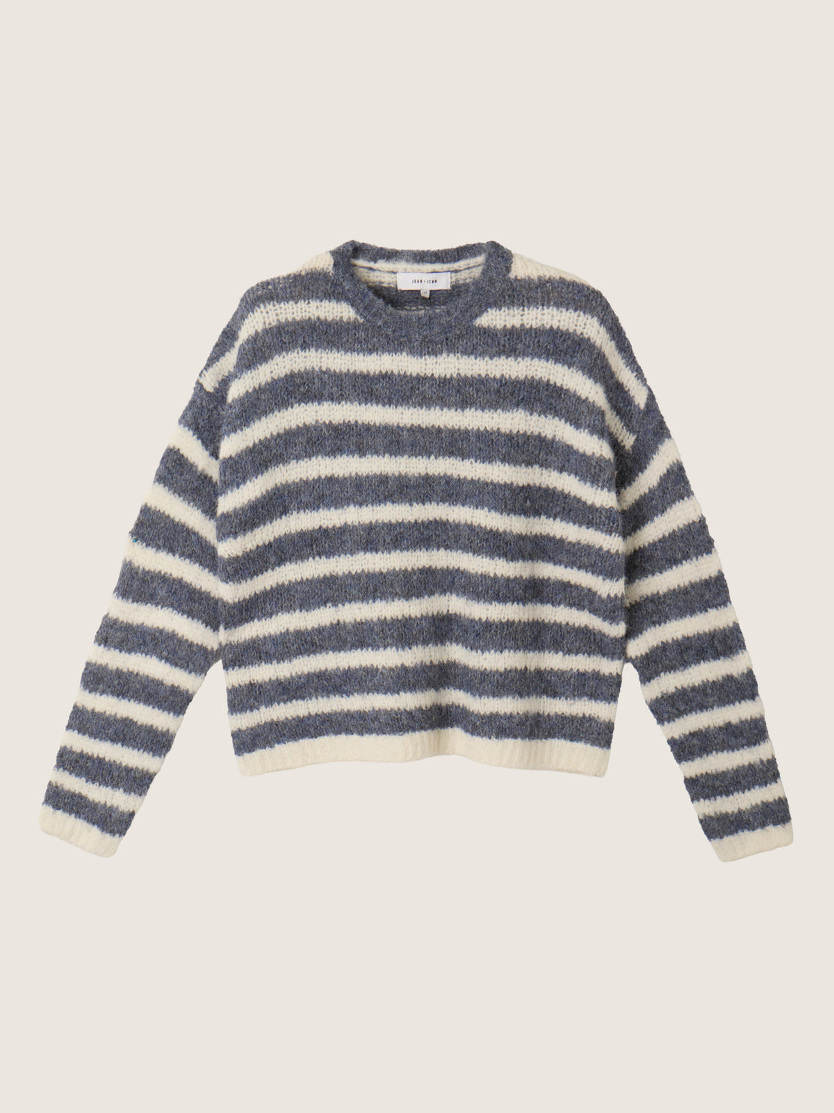 JOHN & JENN - Carmen Striped Crewneck Sweater - 