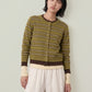 LOVEFINN - Olive Stripe Cardigan - 