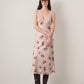LOVEFINN - Floral Satin Dress - 