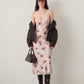 LOVEFINN - Floral Satin Dress - 