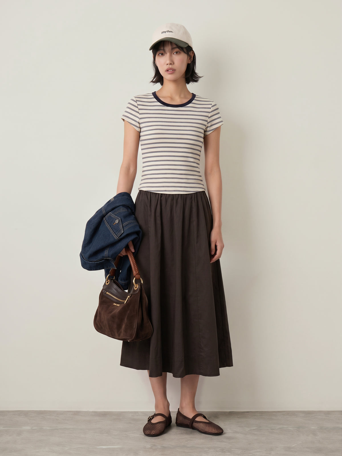LOVEFINN - Striped Baby T-Shirt - Ivory Stripe