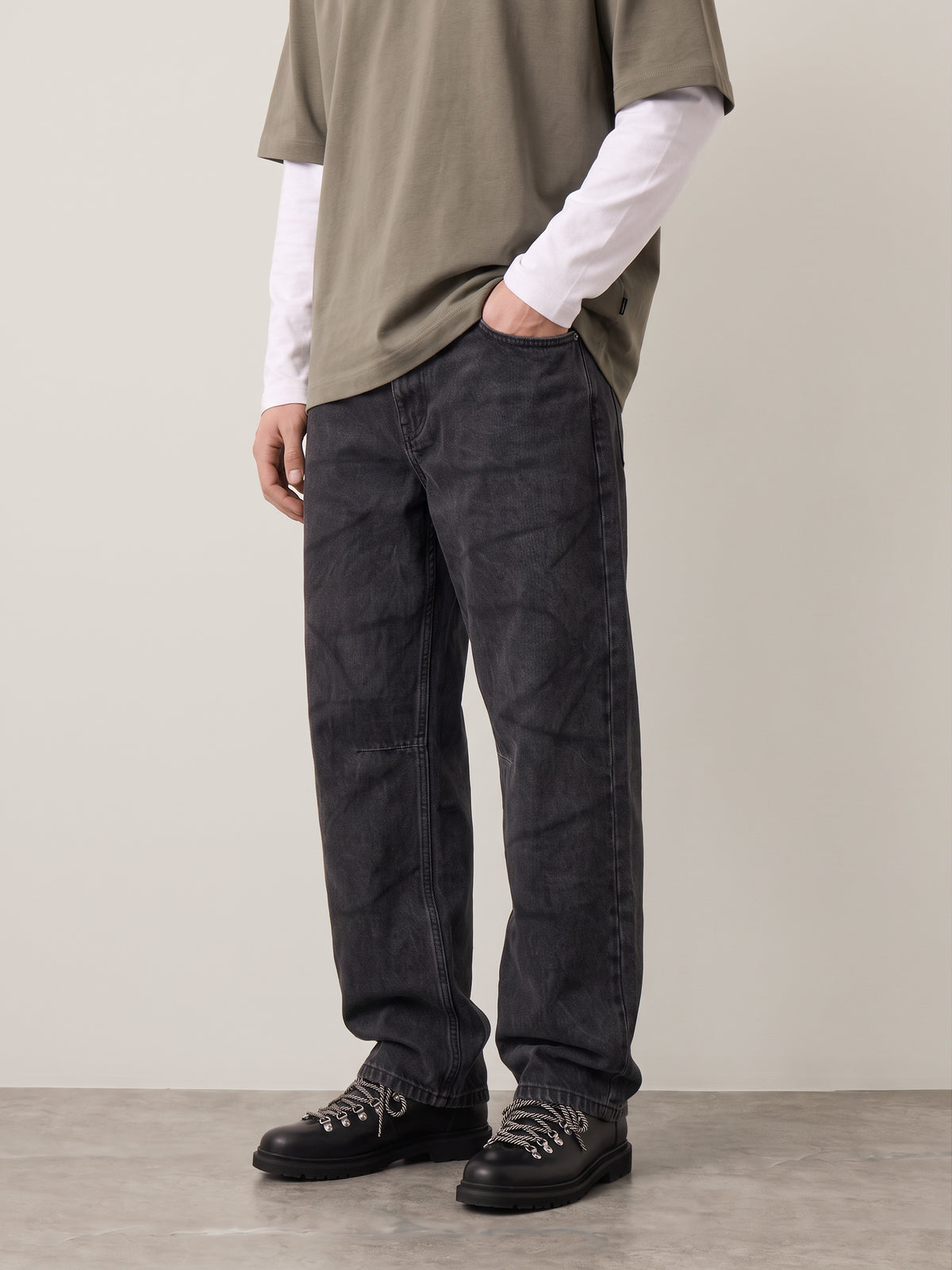 KUWALLA - Baggy Denim Jeans - 