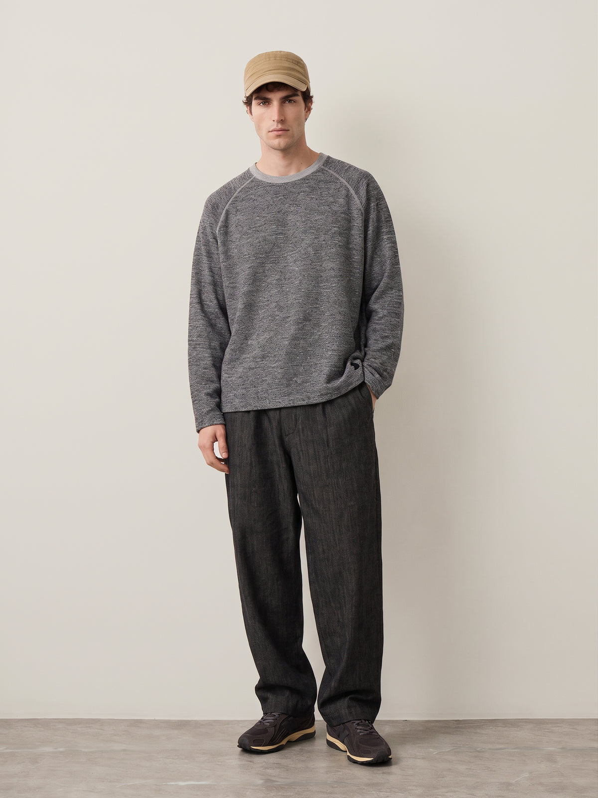 KUWALLA - Marled Thermal Longsleeve Top - 