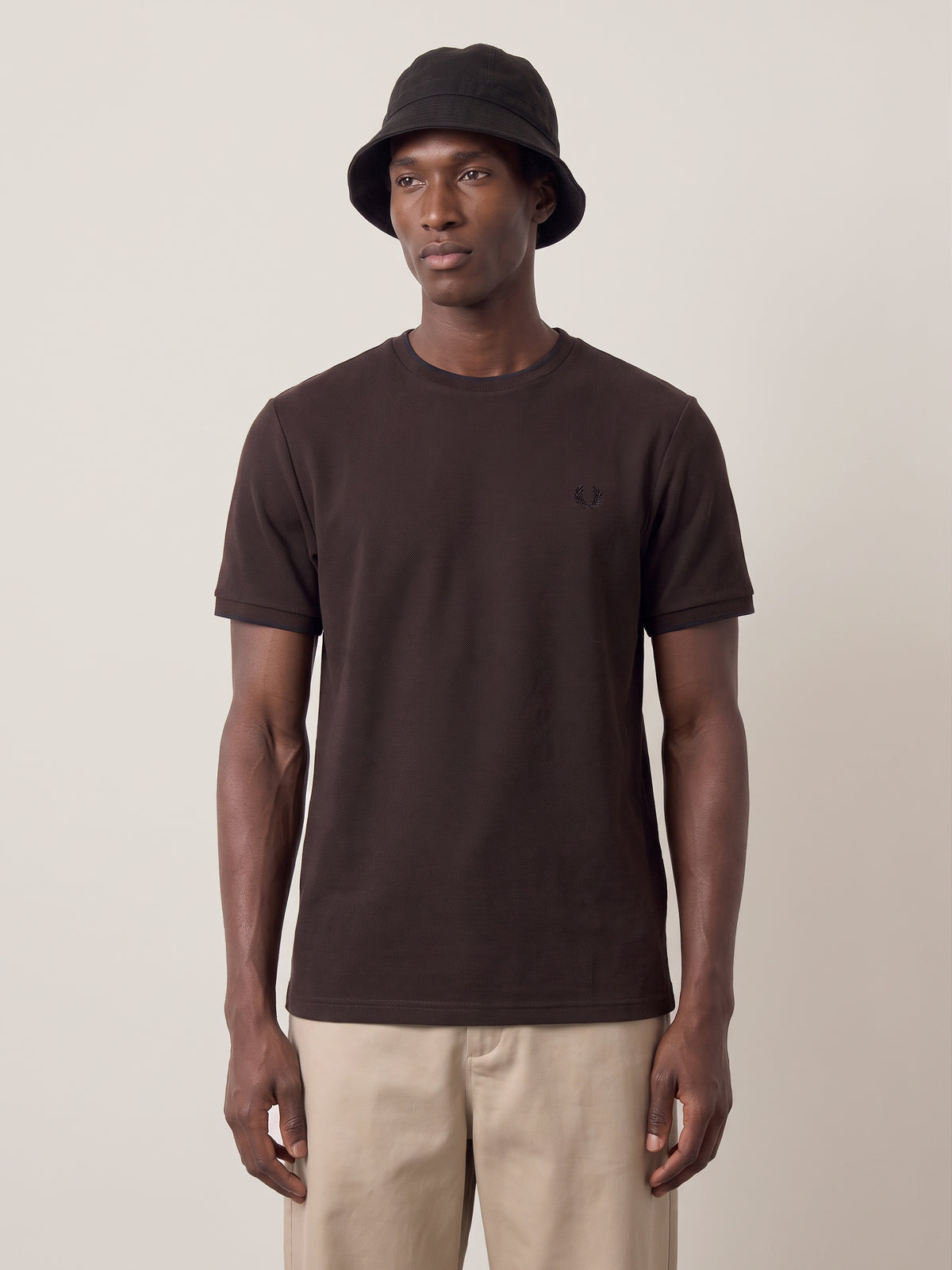 FRED PERRY - Crepe Piqué T-Shirt - 