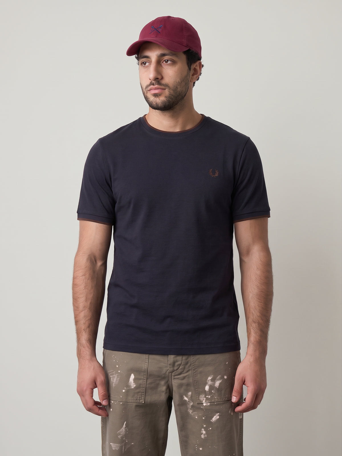 FRED PERRY - Crepe Piqué T-Shirt - 