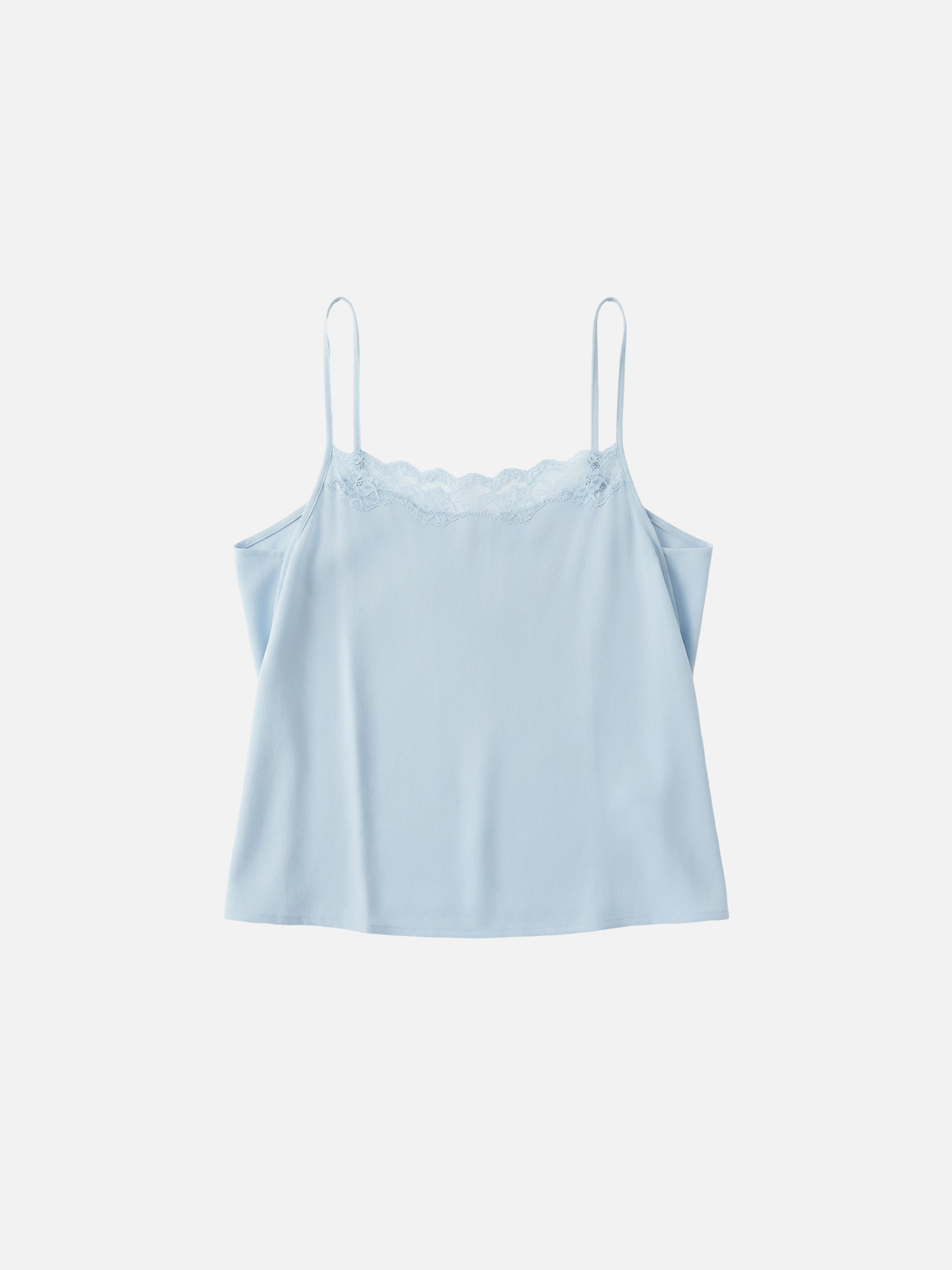 PROPAGANDA - Marjorie Lace Trim Tank - Baby Blue
